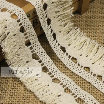 10Yards/Lot 3.5cm Diy Handmade Patchwork Cotton Tassels Lace Ribbon Beige Color Cotton Lace Trim Cotton Lace MWY03010-LS 
10Yards/Lot 3.5cm Diy Handmade Patchwork Cotton Tassels Lace Ribbon Beige Color Cotton Lace Trim Cotton Lace MWY03010-LS