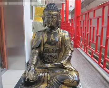 20 Tibet Buddhist old Sakyamuni Buddha Copper Bronze Rulai Shakyamuni Statue
20 Tibet Buddhist old Sakyamuni Buddha Copper Bronze Rulai Shakyamuni Statue