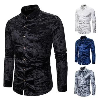 Mens Suede Flipped Collar Long Sleeve Shirt Fall Winter high-grade comfortable soft New Fashion Thick Shirt dropshipping clothes
Mens Suede Flipped Collar Long Sleeve Shirt Fall Winter high-grade comfortable soft New Fashion Thick Shirt dropshipping clothes