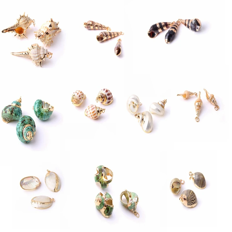 Natural Summer Holiday Sea Beach Shell Pendant Gold Connector Conch Charm Beads For Woman Jewelry Shell Earrings & Necklace Gift
Natural Summer Holiday Sea Beach Shell Pendant Gold Connector Conch Charm Beads For Woman Jewelry Shell Earrings & Necklace Gift