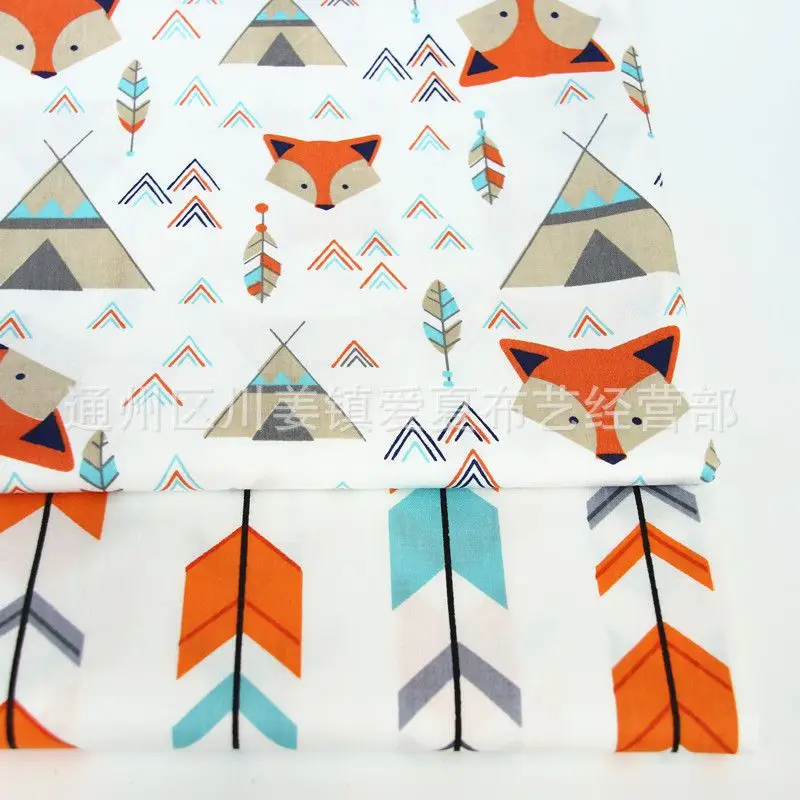 Cartoon twill cotton printed fox fabric for garment hat DIY Handmade Accessories Crafts designer fabric Various sizes T15
Cartoon twill cotton printed fox fabric for garment hat DIY Handmade Accessories Crafts designer fabric Various sizes T15