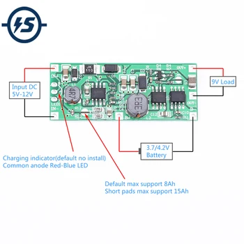 DC 5V-12V to 9V Charging Step Up Booster Module for 18650 Lithium Battery UPS Voltage Protection Converter Charge and Discharge
DC 5V-12V to 9V Charging Step Up Booster Module for 18650 Lithium Battery UPS Voltage Protection Converter Charge and Discharge