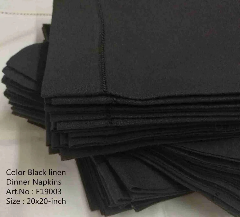 Set of 12 Fashion Napkins & Handkerchiefs Color Black Hemstitched Linen Table Napkins/Dinner Napkins For dinner party 20x20-inch
Set of 12 Fashion Napkins & Handkerchiefs Color Black Hemstitched Linen Table Napkins/Dinner Napkins For dinner party 20x20-inch