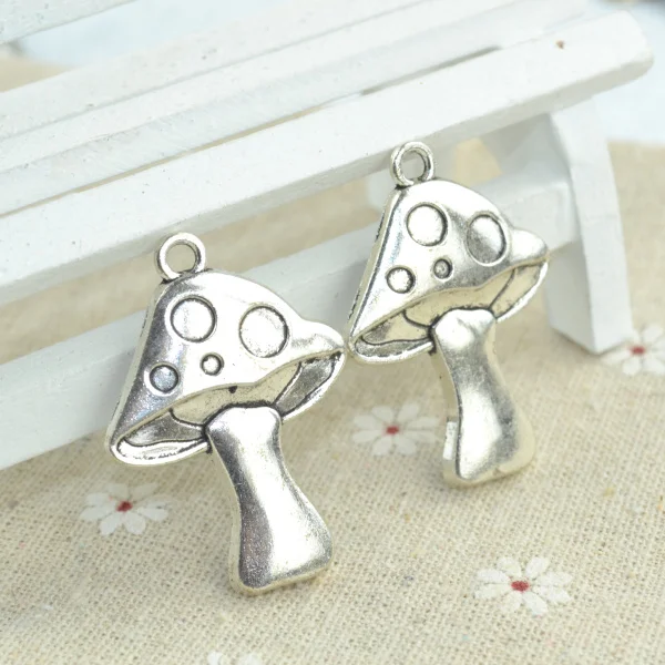 6 pcs Antique Silver Plated Zinc Alloy mushroom Charms Pendants for Jewelry Making DIY Handmade Craft 41*29*4 mm 1935I
6 pcs Antique Silver Plated Zinc Alloy mushroom Charms Pendants for Jewelry Making DIY Handmade Craft 41*29*4 mm 1935I