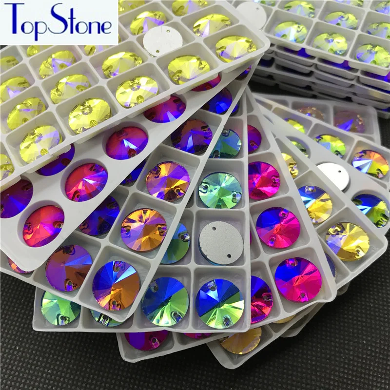 Wholesale All Sizes Colors AB Round Rivoli Sew On Rhinestone Flatback 2 holes Glass Crystal Sew-on stone Dress Making
Wholesale All Sizes Colors AB Round Rivoli Sew On Rhinestone Flatback 2 holes Glass Crystal Sew-on stone Dress Making