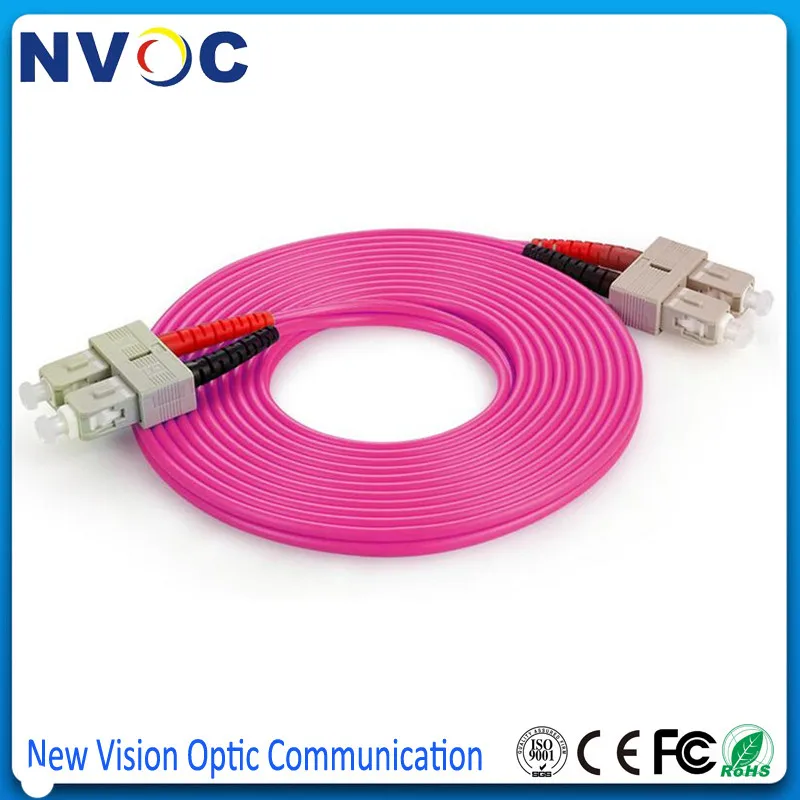 

SC/UPC-SC/UPC Multi-Mode MM OM4 40G Duplex DX 10M PVC Jacket,3mm,Fiber Optic Cable,LC UPC Fiber Optic Patch Cord