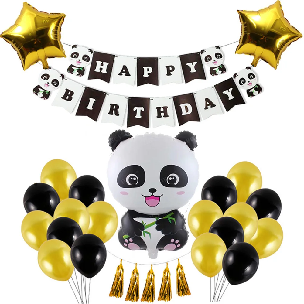 Panda Theme Party Balloon Bunting Banner Set Including 21PCS Latex Balloons Tassels Five-Pointed Star Air Balls New
Panda Theme Party Balloon Bunting Banner Set Including 21PCS Latex Balloons Tassels Five-Pointed Star Air Balls New