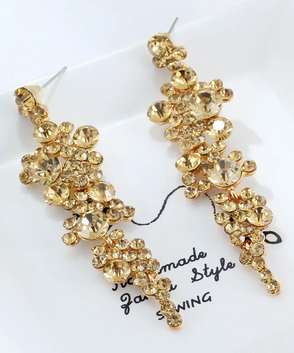 YaYi Jewelry New Yellow Rhinestone Dangle Crystal Earring Women's Fashion Ancient Gold Color Gem Earrings Gift 1029
YaYi Jewelry New Yellow Rhinestone Dangle Crystal Earring Women's Fashion Ancient Gold Color Gem Earrings Gift 1029