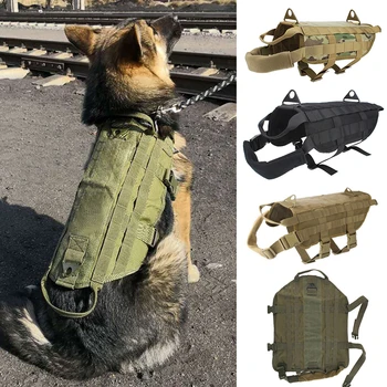 Outdoor Summer Military Pet Dog Vest Harness Strong Nylon Large Dog Harness Police Costume
Outdoor Summer Military Pet Dog Vest Harness Strong Nylon Large Dog Harness Police Costume