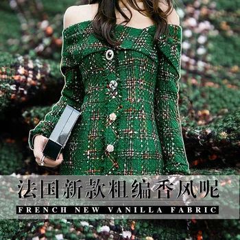 Classic Spring and Autumn Fashion Show Limited Edition Polyester/Cotton Blend Woven Tweed Fashion Fabric Coat Skirt Fabric
Classic Spring and Autumn Fashion Show Limited Edition Polyester/Cotton Blend Woven Tweed Fashion Fabric Coat Skirt Fabric
