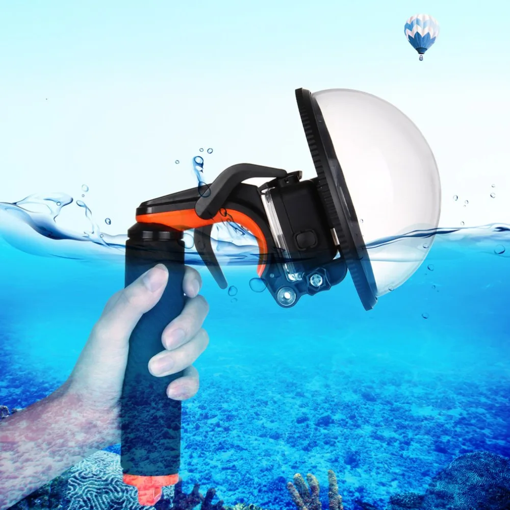 PULUZ PU227 Dome Port For Hero5 Underwater Depth Diving Case Waterproof Camera Housing Shell Mask Floating with Hand Grip Tripot
PULUZ PU227 Dome Port For Hero5 Underwater Depth Diving Case Waterproof Camera Housing Shell Mask Floating with Hand Grip Tripot