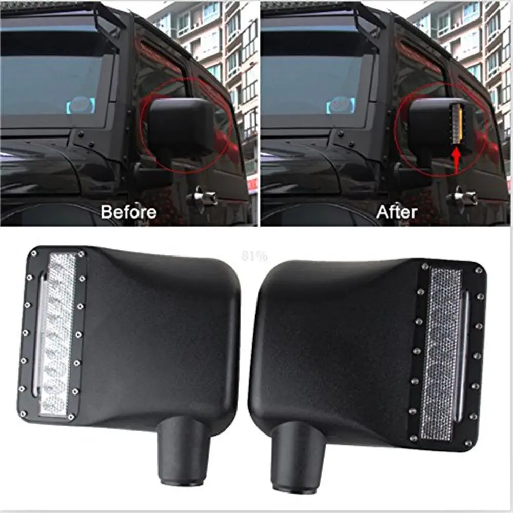 2 X Wrangler JK LED Off Road Rearview Mirror Upgrade with Turn Signal Lights / DRL / Side Mirror Lights Side Mirror Light Lamp
2 X Wrangler JK LED Off Road Rearview Mirror Upgrade with Turn Signal Lights / DRL / Side Mirror Lights Side Mirror Light Lamp