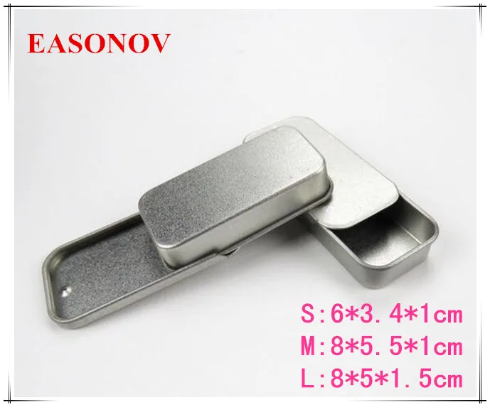 EASONOV Survival Kit Tin Small Empty Silver Metal Storage Box Case Organizer For Money Coin Portable pill box 10pcs/lot
EASONOV Survival Kit Tin Small Empty Silver Metal Storage Box Case Organizer For Money Coin Portable pill box 10pcs/lot