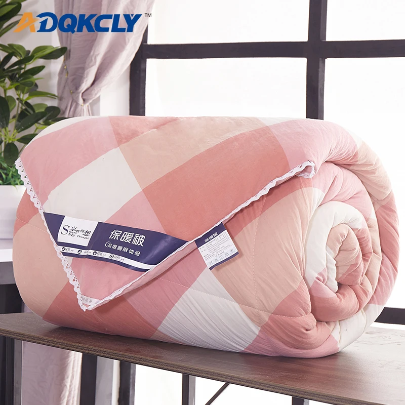 ADQKCLY Softness Grid Bed Quilt Comforter Silk Cotton Filler Warm Duvet for Autumn&Winter with Lace Design Quilted Comforter 1PC
ADQKCLY Softness Grid Bed Quilt Comforter Silk Cotton Filler Warm Duvet for Autumn&Winter with Lace Design Quilted Comforter 1PC