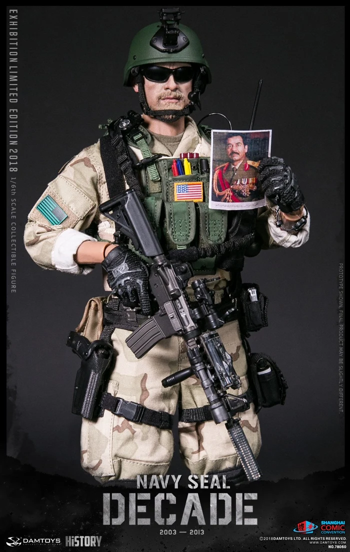 DAM 78060 1/6 Navy Seal Decade 2003-2013 SHCC2018 Exbition Version Collection Action Figure
DAM 78060 1/6 Navy Seal Decade 2003-2013 SHCC2018 Exbition Version Collection Action Figure