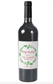 Christmas Gift Wine Label with Family Name, Customizable Text Informations Labels, bridesmaid Champagne Gift Stickers
Christmas Gift Wine Label with Family Name, Customizable Text Informations Labels, bridesmaid Champagne Gift Stickers