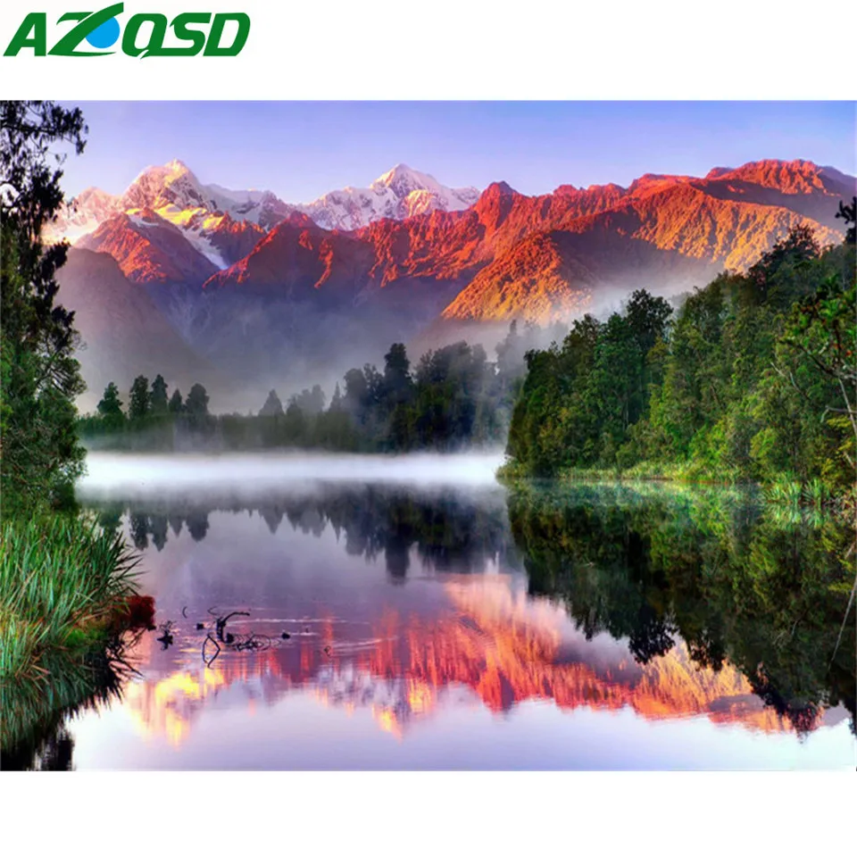 AZQSD Full Square Diamond Painting Scenery Diamond Mosaic Landscape Cross Stitch Handmade Wall Decor Picture Of Rhinestones
AZQSD Full Square Diamond Painting Scenery Diamond Mosaic Landscape Cross Stitch Handmade Wall Decor Picture Of Rhinestones