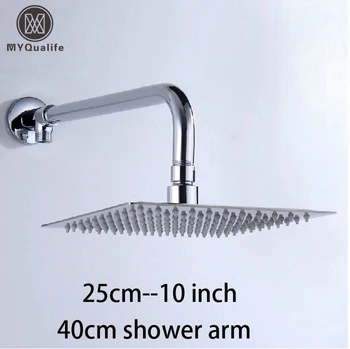 Free Shipping Wall Mount 10 inch Stainless Steel Rain Shower Head Brass Shower Arm Chrome Finish
Free Shipping Wall Mount 10 inch Stainless Steel Rain Shower Head Brass Shower Arm Chrome Finish