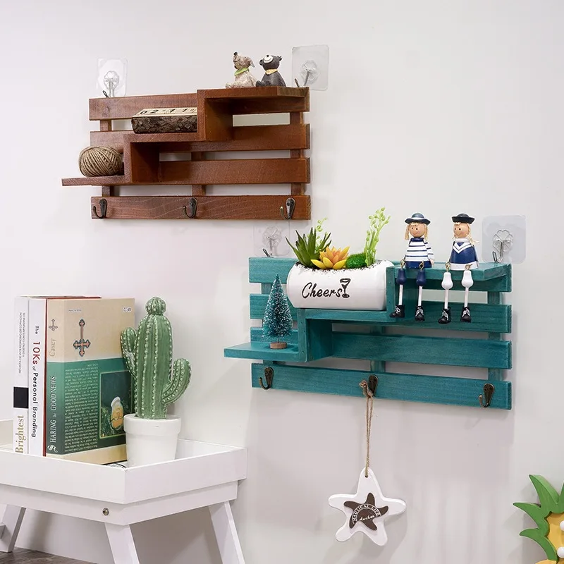 Handmade Wooden Box Solid Wood Wall Free Punching Rack Shop Door Back Wall Hanging Wall Decorations Porch Key Hook Storage Box
Handmade Wooden Box Solid Wood Wall Free Punching Rack Shop Door Back Wall Hanging Wall Decorations Porch Key Hook Storage Box