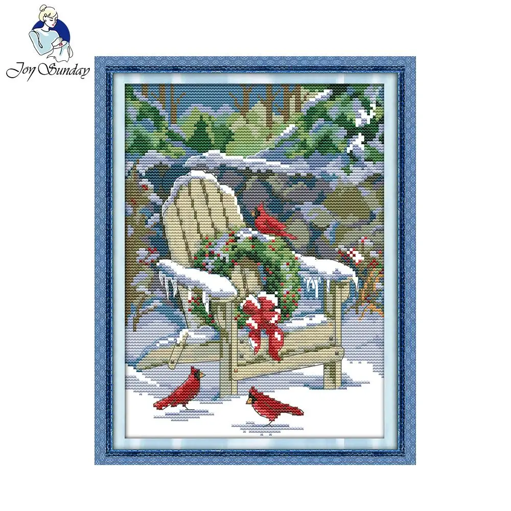 Precise Printed Christmas Snow Pattern Cross Stitch Sets For Embroidery Kits Thread Counted Cross-Stitching
Precise Printed Christmas Snow Pattern Cross Stitch Sets For Embroidery Kits Thread Counted Cross-Stitching