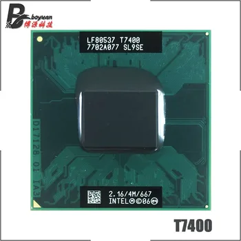 Intel Core 2 Duo T7400 SL9SE 2.1 GHz Dual-Core Dual-Thread CPU Processor 4M 34W Socket M / mPGA478MT
Intel Core 2 Duo T7400 SL9SE 2.1 GHz Dual-Core Dual-Thread CPU Processor 4M 34W Socket M / mPGA478MT