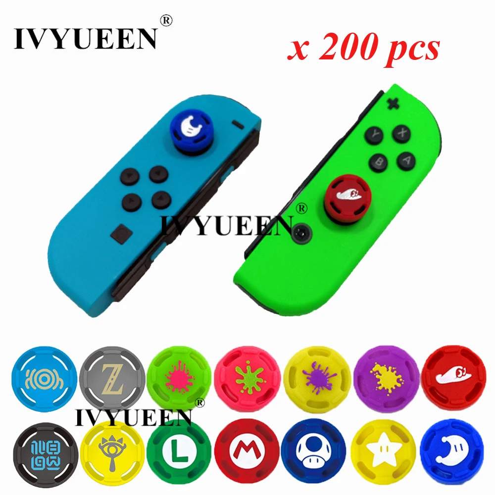 IVYUEEN 200 pcs Joy-Con Grip Caps for Nintend Switch NS JoyCon Controller Silicone Analog Thumb Stick Joystick Cover
IVYUEEN 200 pcs Joy-Con Grip Caps for Nintend Switch NS JoyCon Controller Silicone Analog Thumb Stick Joystick Cover