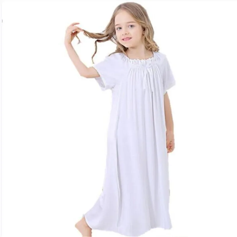 Girls Nightgown White Cotton Long Nightgown For Girls European Loose Comfortable Kids Sleepwear Lace Bow Homewear 3-8 Year
Girls Nightgown White Cotton Long Nightgown For Girls European Loose Comfortable Kids Sleepwear Lace Bow Homewear 3-8 Year