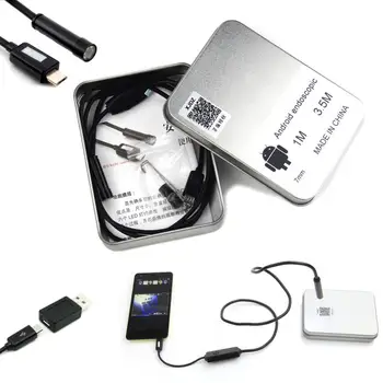 New 1M Android Endoscope USB 7mm 6 LED IP66 Waterproof Camera USB Android OTG Ready Digital Microscope Endoscope Magnifier
New 1M Android Endoscope USB 7mm 6 LED IP66 Waterproof Camera USB Android OTG Ready Digital Microscope Endoscope Magnifier
