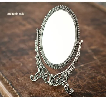 mirror embossed double face foldable alloy metal table makeup dresser espelho cosmetic mirror embossed antique tin frame 338B
mirror embossed double face foldable alloy metal table makeup dresser espelho cosmetic mirror embossed antique tin frame 338B