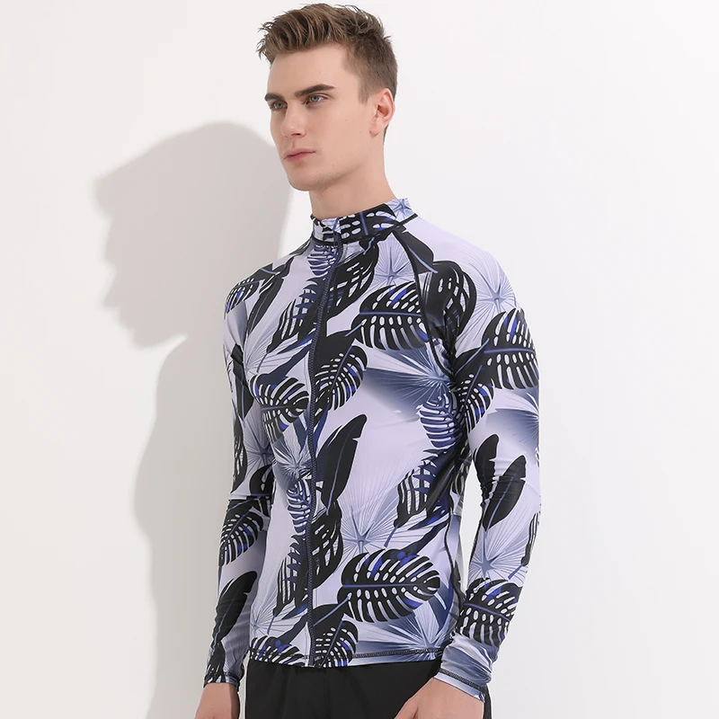 Men's Rash Guard Tops Long Sleeve Bathing Suits Printed UV Sun Protection Zip-up Swim Shirt UV Tshirts Sun Protective Rashguards
Men's Rash Guard Tops Long Sleeve Bathing Suits Printed UV Sun Protection Zip-up Swim Shirt UV Tshirts Sun Protective Rashguards