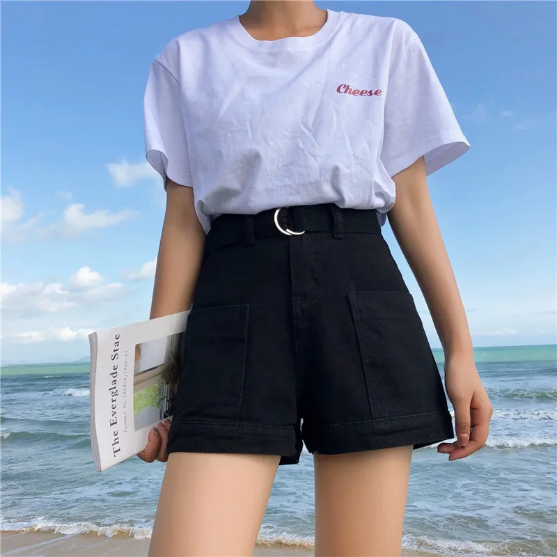 S-XL 3 colors summer High Waist mini Shorts Feminino korean chic style Denim Shorts wide leg a line Short Jeans womens (Z6282)
S-XL 3 colors summer High Waist mini Shorts Feminino korean chic style Denim Shorts wide leg a line Short Jeans womens (Z6282)