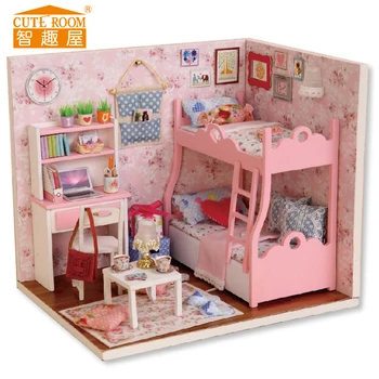 CUTE ROOM DIY Wooden House Miniaturas with Furniture DIY Miniature House Dollhouse Toys for Children Christmas and Birthday H12
CUTE ROOM DIY Wooden House Miniaturas with Furniture DIY Miniature House Dollhouse Toys for Children Christmas and Birthday H12