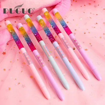 DUGUO cute stationery fairy magic gel pen Flow gold Sequin pen creative Black pen kawaii school supplies
DUGUO cute stationery fairy magic gel pen Flow gold Sequin pen creative Black pen kawaii school supplies