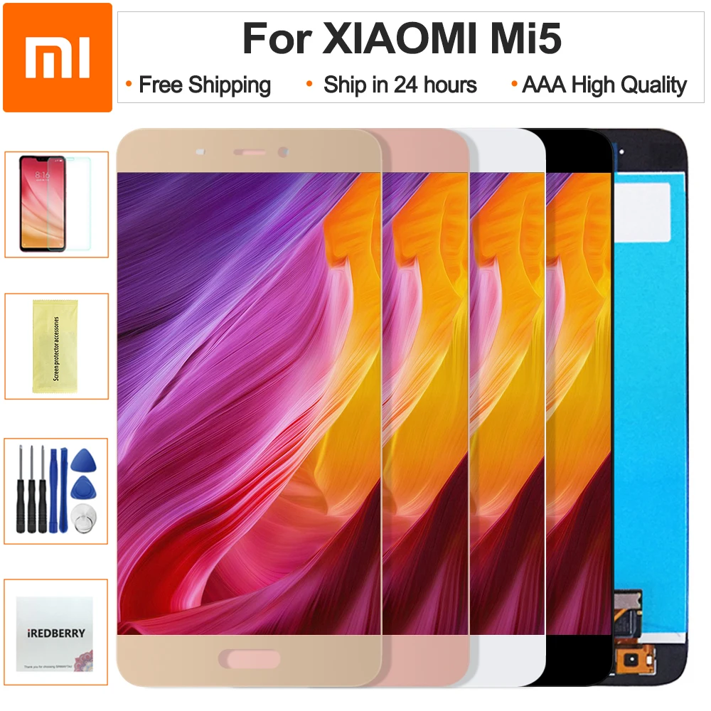 100% Test LCD For Xiaomi Mi5 Mi 5 LCD Display Digitizer Screen Touch Panel Glass Sensor Assembly 1920*1080 Replacement Parts
100% Test LCD For Xiaomi Mi5 Mi 5 LCD Display Digitizer Screen Touch Panel Glass Sensor Assembly 1920*1080 Replacement Parts