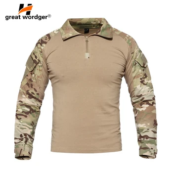 US Camouflage Army T-Shirt Men Soldiers Combat Tactical T Shirt Military Force Multicam Camo Climbing Hiking Long Sleeve T-Shirt
US Camouflage Army T-Shirt Men Soldiers Combat Tactical T Shirt Military Force Multicam Camo Climbing Hiking Long Sleeve T-Shirt