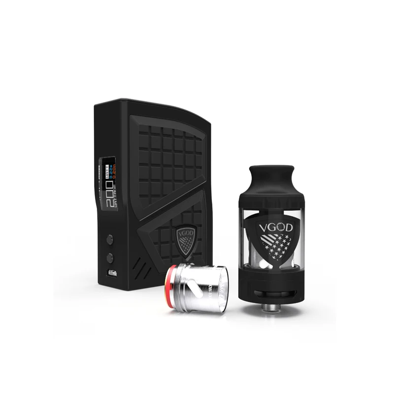 electronic cigarettes Vgod Pro 200 Box Mod Kit With VGOD SUBTANK 5mL Adjustable Mod Powered By Dual 18650 Battery Vape Vaporizer