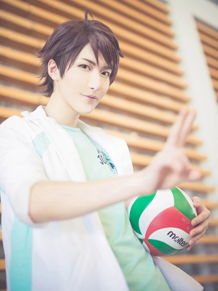 Cosplay&ware Haikyuu Volleyball Toru Oikawa Short Brown Shaggy Layered Tooru Heat Resistant Cosplay Costume Wig 11 Cosplay&ware Haikyuu Volleyball Toru Oikawa Short Brown Shaggy Layered Tooru Heat Resistant Cosplay Costume Wig -Zentai shop online HTB17CcGidbJ8KJjy1zjq6yqapXaJ.jpg