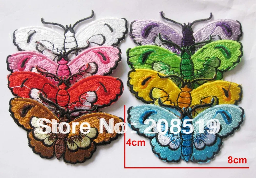 AE045 fashion patch iron on butterfly 40pcs mixed 8cm*4cm high quality patches for clothes
AE045 fashion patch iron on butterfly 40pcs mixed 8cm*4cm high quality patches for clothes