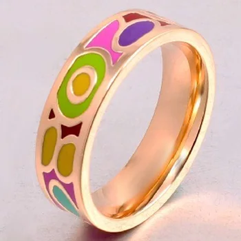 12pcs/lot Russian 6mm Width Enamel Stainless Steel Ring for women party Gifts Best Gold-color Ring Women Anel aneis Mujer
12pcs/lot Russian 6mm Width Enamel Stainless Steel Ring for women party Gifts Best Gold-color Ring Women Anel aneis Mujer