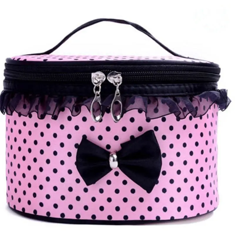 Women New Sweet Bowknot Travel Saddle Cosmetic Bag Storage Bag Toiletry Cosmetic Cases Make Up Bag Portable HandbagMay4
Women New Sweet Bowknot Travel Saddle Cosmetic Bag Storage Bag Toiletry Cosmetic Cases Make Up Bag Portable HandbagMay4