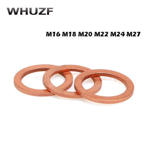 10PCS M20 M22 M24---M48 Solid Copper Washer Flat Ring Gasket Sump Plug Oil Seal Fittings Washers Fastener Hardware Accessories
10PCS M20 M22 M24---M48 Solid Copper Washer Flat Ring Gasket Sump Plug Oil Seal Fittings Washers Fastener Hardware Accessories