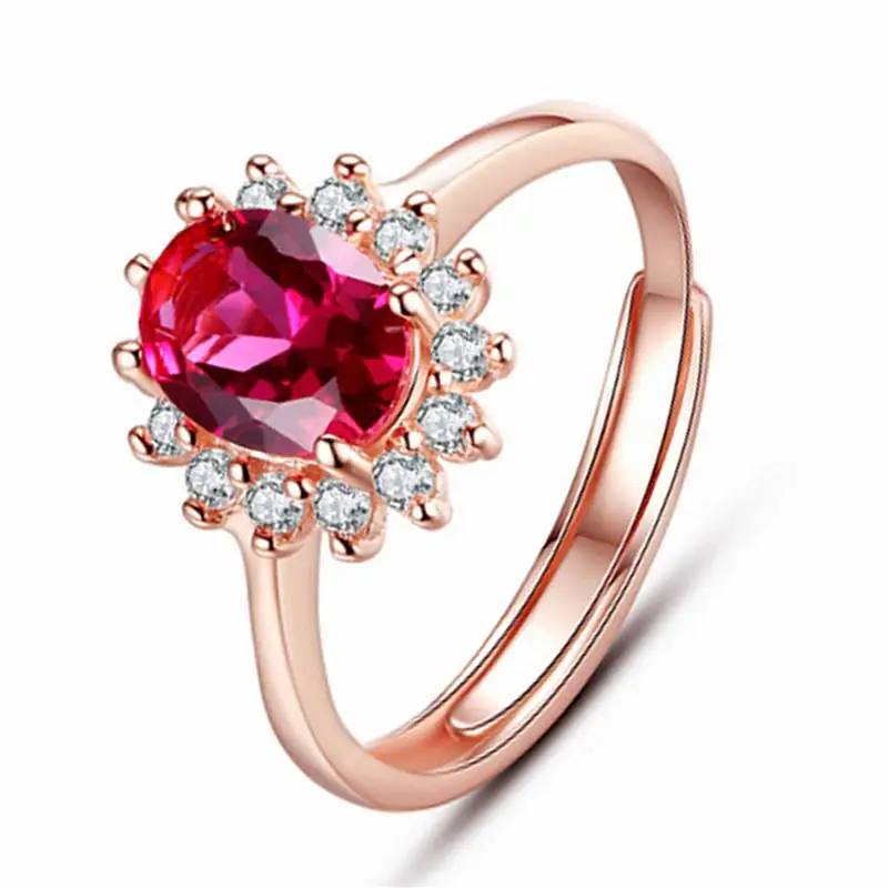 Korean Big Red Stone Oval Zircon Ring Female Crystal Silver-plated Adjustable Rings Wedding Band Fashion Jewelry Wholesale
Korean Big Red Stone Oval Zircon Ring Female Crystal Silver-plated Adjustable Rings Wedding Band Fashion Jewelry Wholesale