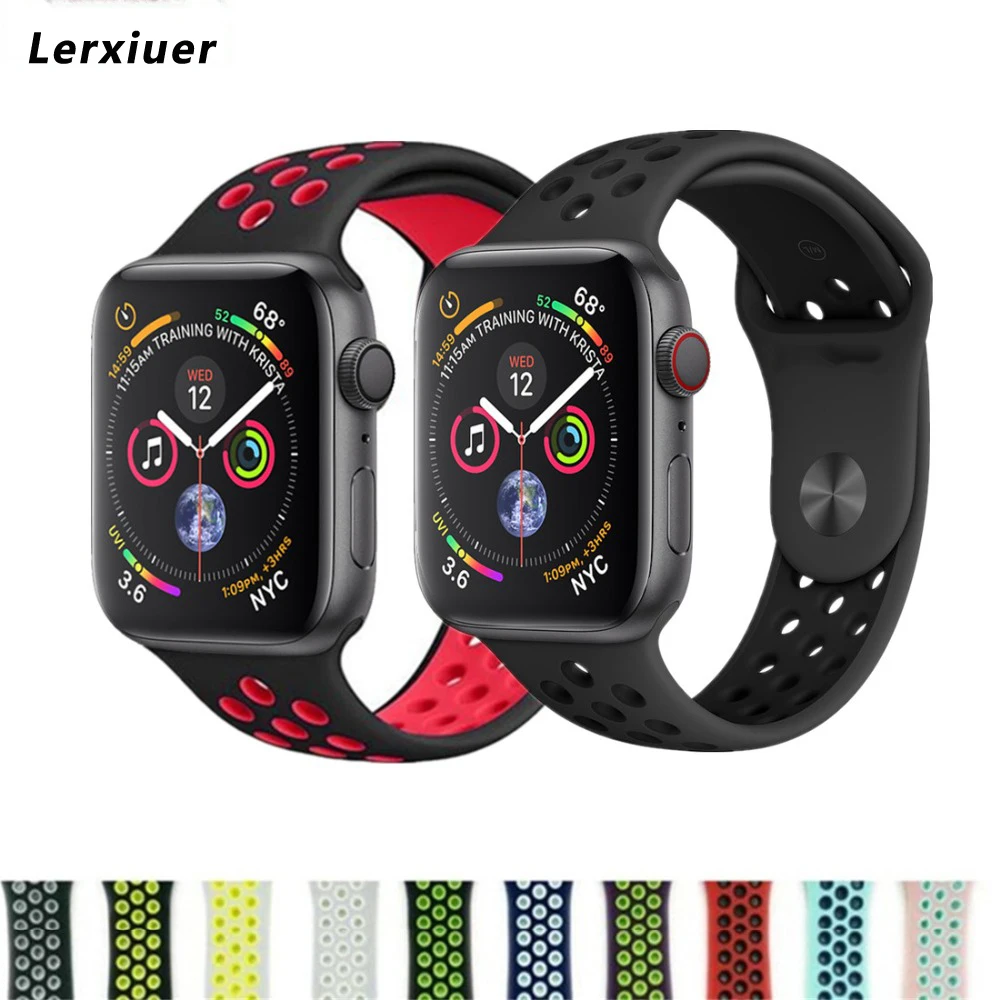 Sport silicone strap For Apple Watch band 4 44mm 40mm watchband iwatch series 3/2/1 correa 44mm/38mm wrist bracelet nikebelt
Sport silicone strap For Apple Watch band 4 44mm 40mm watchband iwatch series 3/2/1 correa 44mm/38mm wrist bracelet nikebelt