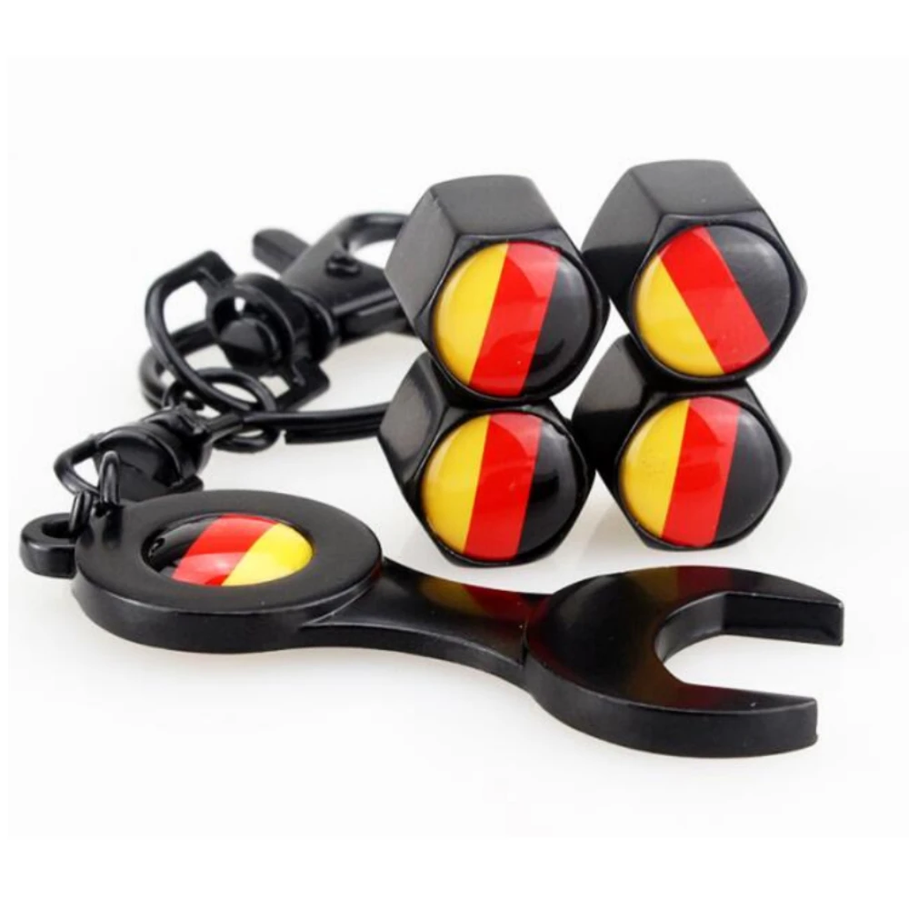 4pcs Car Decoration Germany Flag Logo Wheel Valve Stems Caps & Wrench for Audi A1 A3 A4 A5 A6 A7 Q3 Q5 Q7 RS3 RS5 Volkswagen Bmw
4pcs Car Decoration Germany Flag Logo Wheel Valve Stems Caps & Wrench for Audi A1 A3 A4 A5 A6 A7 Q3 Q5 Q7 RS3 RS5 Volkswagen Bmw