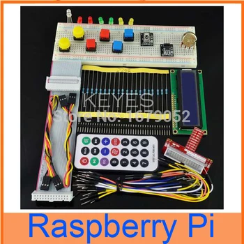 GPIO Starter kits for Raspberry Pi , T-Cobbler 1602 LCD Switch DS18B20 IR Remote Breadboard Push Botton
GPIO Starter kits for Raspberry Pi , T-Cobbler 1602 LCD Switch DS18B20 IR Remote Breadboard Push Botton