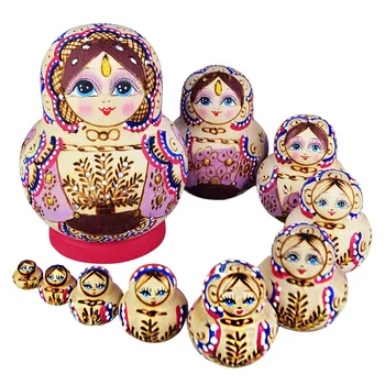 10pcs Wooden Russian Hand Painted Nesting Dolls Babushka Matryoshka Dolls Gift -17 NSV775
10pcs Wooden Russian Hand Painted Nesting Dolls Babushka Matryoshka Dolls Gift -17 NSV775