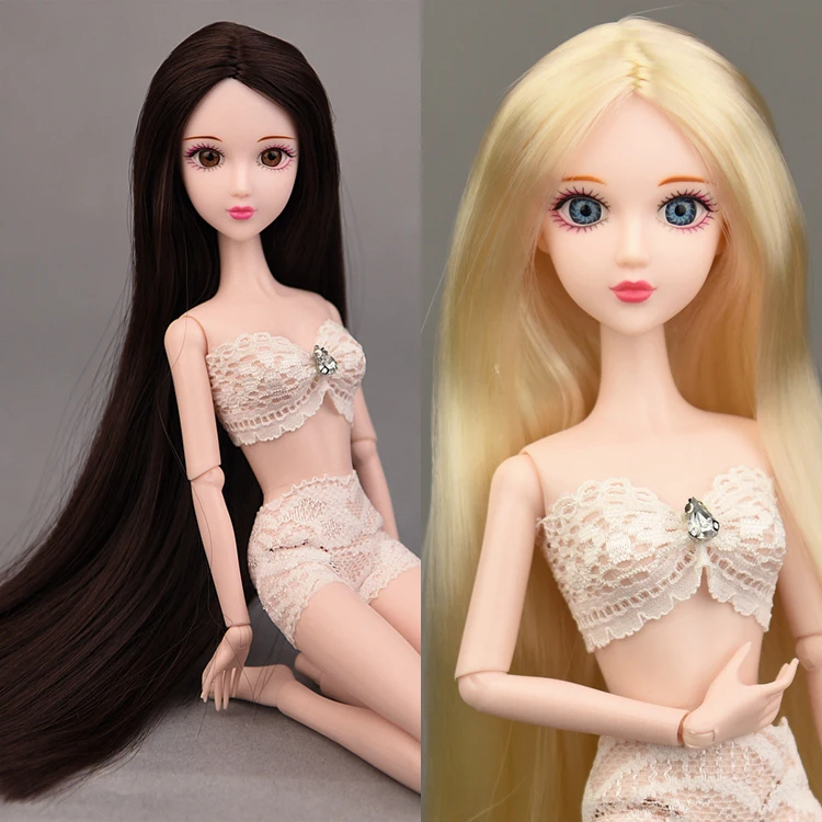 3D Eyes Nude Naked Original 1/6 XINYI Doll / Gold & Brown Long Hair 14 Joint Movable /For DIY 1/6 BJD Doll toys for girls
3D Eyes Nude Naked Original 1/6 XINYI Doll / Gold & Brown Long Hair 14 Joint Movable /For DIY 1/6 BJD Doll toys for girls