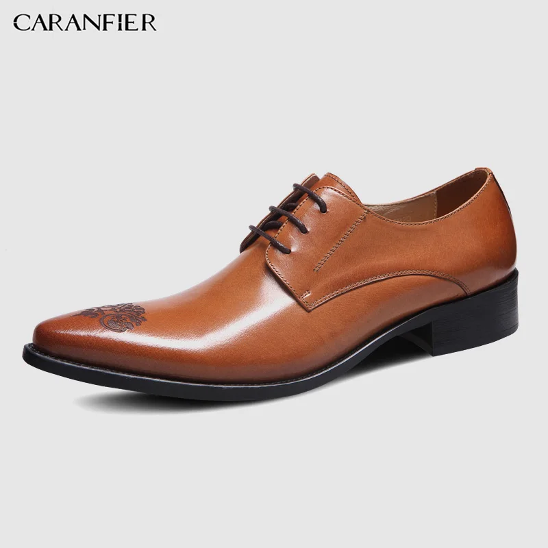 CARANFIER Mens Dress Shoes Genuine Leather Carved Pattern Solid Breathable Pointed Toe Spring Autumn Business Mature Formal Shoe
CARANFIER Mens Dress Shoes Genuine Leather Carved Pattern Solid Breathable Pointed Toe Spring Autumn Business Mature Formal Shoe