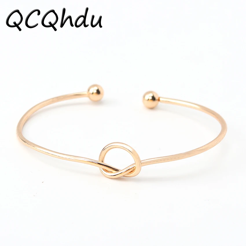 1PC Knot Cuff Bracelets Bangles Fashion Open Bangle Women Bangles Feminin Love Valentine Day Gift
1PC Knot Cuff Bracelets Bangles Fashion Open Bangle Women Bangles Feminin Love Valentine Day Gift