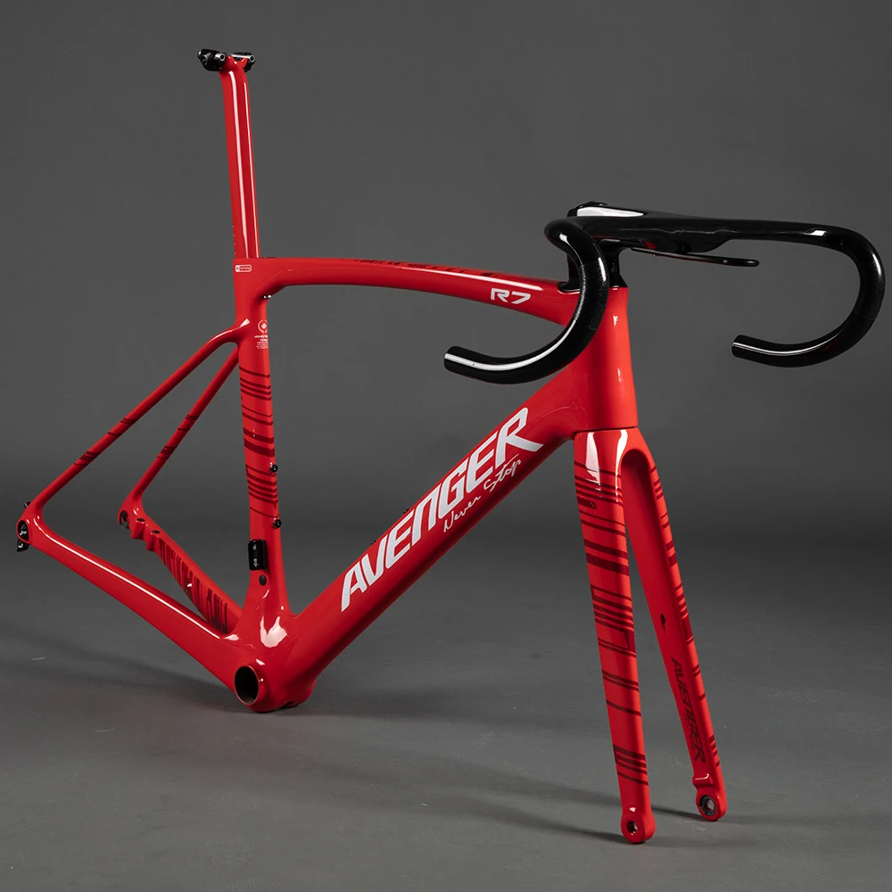 Full Hidden Internal Cable Flat Mount AERO Disc Brake Road Frame Integrated Handlebar and Stem Drop Handlebars FM339 R7
Full Hidden Internal Cable Flat Mount AERO Disc Brake Road Frame Integrated Handlebar and Stem Drop Handlebars FM339 R7